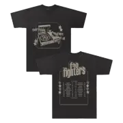 Record Player Foo Fighters Tee, Custom Band Merch Vintage-Inspired Graphic Shirt