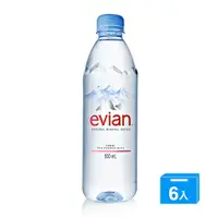 在飛比找樂天市場購物網優惠-Evian愛維養天然礦泉水500ml*6入/組【愛買】