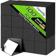 100 Pcs Square Magnets Magnetic Tape Strip - Magnet Sheets Magnets with Adhesive Backing Magnet on One Side Self Adhesive on The Other Side for Fridge Organisation,Art Project,Classroom