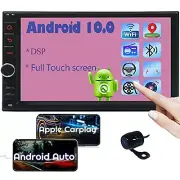Quad 4 Core 16GB Android 10.0 7" Double 2DIN Car GPS Navigation Stereo Radio Cam