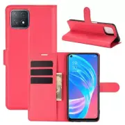 Protection Case for Oppo A72 5G A73 5G Case Flip Cover Pouch Bumper Red