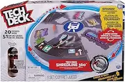 TECH DECK, Shredline 360 Motorized Skate Park, X-Connect Creator, Customizable and Buildable Turntable Ramp Set with Exclusive Fingerboard, Kids Toy for Boys and Girls Ages 6 and up