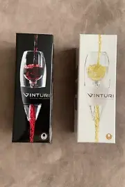 Vinturi red and white wine aerators with no drip bases
