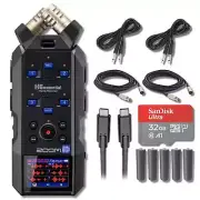 Zoom H6essential 6-Track 32-Bit Float Portable Audio Recorder with 32GB microSD