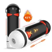 Automatic Male Masturbator Heating Telescopic Realistic Stroker Cup Lubricants