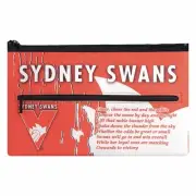 SYDNEY SWANS AFL TEAM IMAGE SONG NEOPRENE SCHOOL PENCIL CASE