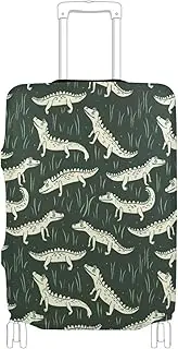 [Joisal] Alligator Meadow Suitcase Covers for Luggage Tsa Approved Fit 18-32 Inch Luggage, Travel Accessories, Alligator Meadow, M 22-24 in
