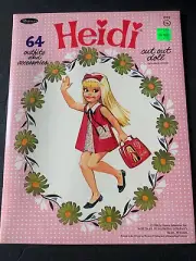 HEIDI Paper Doll Set 1966 Whitman Rare Vintage Uncut Original # 1952