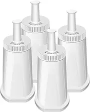 4 Pack Replacement Water Filter for Breville Barista Touch Espresso Machine BES880, Barista Pro BES878, Oracle Touch BES990, Oracle BES980 & Dual Boiler BES920 Bambino ClaroSwiss Sage, BES008WHT0NUC1