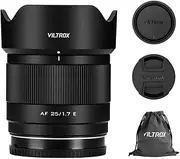 Viltrox AF 25mm F1.7 Large Aperture Prime Lens for Sony E-Mount Cameras A7 A7II A7III A7RII A7RIII A7RIV A7SIII A9 A7C A6400 A6000 A6600 A6100 A6500