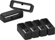 Band Keepers Compatible with Garmin Instinct/Instinct 2/Vivoactive 4/Fenix 7/Fenix 6/Fenix 5 Watch Bands, Silicone Fastener Rings Security Loop/Holder/Retainer