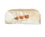 Cute Animal Canvas Cosmetic Pencil Bag Pen Case,Students Stationery Pouch Zipper Bag