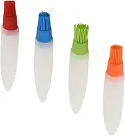 BESPORTBLE Multi-Function BBQ Oil Bottle Brush Pointed Tail Silicone Material Safe for Cooking for Basting Outdoor Grill