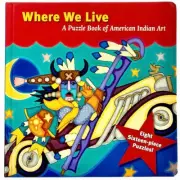 Jigsaw Puzzle Book Native American Indian Art Children Board Educational