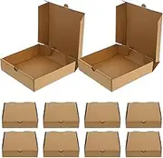 SOLUSTRE Pizza Boxes,10pcs Pizza Takeout Box Disposable Small Pizza Boxes Packing Boxes Takeaway Mailing Shipping Storage Boxes for Pizza, Cake, Cookies 6inches