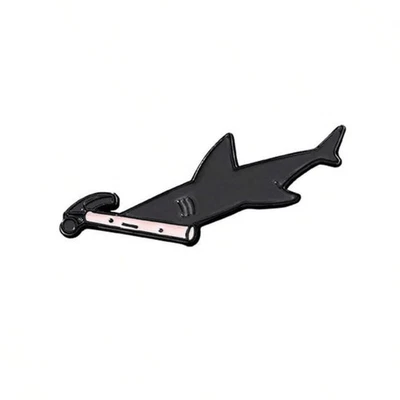 Cartoon Cute Hammerhead Shark Brooch Enamel Pin Custom Decorative Brooches