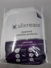 AllerEase Ultimate Zippered Mattress Protector King Size Waterproof Bed Bug Bloc