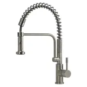 Signatur - Stainless Steel Kitchen Mixer Tap - Pull Out with Dual Flow - Brushed