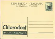 1951 Italia Repubblica-I.P. -“Chlorodont” L.15 verde (R8/1) Chiavarello 412/s102