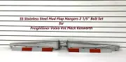 Mud Flap Hangers 2 1/5" Bolt SS Stainless Steel set