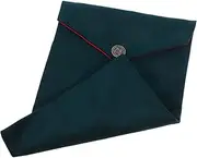 SHINEOFI Book Bag Buddhist Scriptures Bag Small Jewelry Bag Small Sundries Bag Temple Scriptures Case Buddhist Sacred Text Bag Chinese Style Wrapping Bag Bible Purse Corduroy Dark Green
