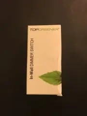 TopGreener In-Wall Digital Dimmer Light Switch TGDS1-W-F Color White-NEW