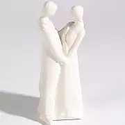 Cake Figurines Porcelain Decoration Topper Bride and Groom Wedding 14cm