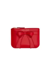 Comme des Garçons Wallet Big Bow Zipped Purse One size red