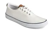 Sperry Men's Striper II CVO SW Sneaker - White -Canvas Cotton - Size 8