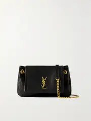 [SAINT LAURENT] SAINT LAURENT - Nolita Mini Matelassé Leather Shoulder Bag - Black - One size One size Black