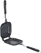 SECFOU Double Sided Non Stick Sandwich Baking Pan Versatile Grill Pan for Toast Waffles and Breakfast for Cheese Eggs and More Kitchen Tool for Quick Meals