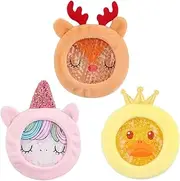 Hilph Ice Packs for Kid's Boo Boos, 3 Pack Kids Hot Cold Ice Packs with Unique Designed Sleeves, Reusable Kids Gel Bead Wrap for Children's Pain Relief, Fever, Wisdom Teeth, Sore Joints