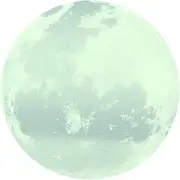 in The Dark Moon,30cm Luminous Moon Shape Glowing Wall Sticker Home Decor for Children Room Bedroom (Silver-Green Light)