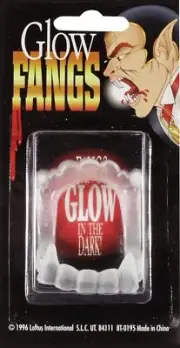 Loftus International Loftus Glow in The Dark Plastic Vampire Fangs, White