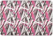 Graffiti Artwork Purple Grey Geometic Pattern Potty Training Pad Waterproof Washable Potty Training Sheets Cover Machine Washable Pad Liner for Baby Toddler Children , 52" L x 34" W