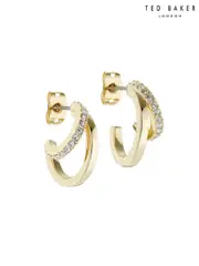 Ted Baker Gold Tone HELIAS: Crystal Multi Hoop Earrings (615704) | $81