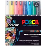 POSCA PC1MR Paint Markers Assorted 8 Pack Brand New Fast Postage