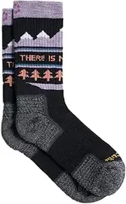 [ToughCutie] No Planet B Merino Wool Socks for Women, Ladies Hiking Crew Socks, Warm Moisture Wicking Soft Cushion Boot Sock