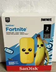 NEW SanDisk Fortnite Peely Portable SSD 2-TB USB-C Limited Edition + Item Code