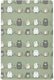 Unisex Fitted Baby Crib Sheets for Baby Girls and Boys Soft Nursery Bed Sheet for Standard Size Crib Mattress 52x28in Cartoon Funny Bear