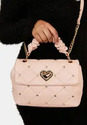 [Betsey Johnson] Blush Scrunch And Shine Top Handle Bag
