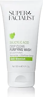 [Super Facialist] Anti-Blemish Purifying Cleansing Wash Foaming Gel Facial Cleanser with Salicylic Acid and Vitamin B3 Infused with Elderflower 150ml