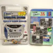 Brother P-Touch PT-1180 Electronic Labeling & AC Adapter Plus Tape New Sealed