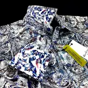 Robert Graham Geometric Paisley Bold Masterpiece Entertainment Floral Shirt XL
