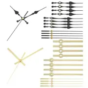 10 Set Replacement Clock Hands Kit Mechanism Movement Wall Black,Gold A13/A14