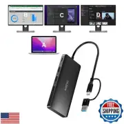 USB C Docking Station 3 Monitors Compatible with Mac/Windows, KOZYC Triple Di
