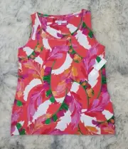 NWT CHICO'S TOUCH OF COOL SLEEVELESS FIESTA TANK TOP MULTI SZ 0 US S