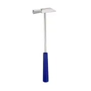 Double Face Plastic Metal Hammer 8" Round Triangle Hard Head Mallet, Blue