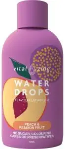 Vital Zing Water Drops Peach & Passionfruit 45ml