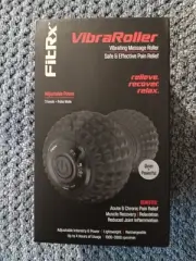 FIT-RX Vibraroller Vibrating Roller Massager MUSCLE RELIEF HAND HELD Recharge